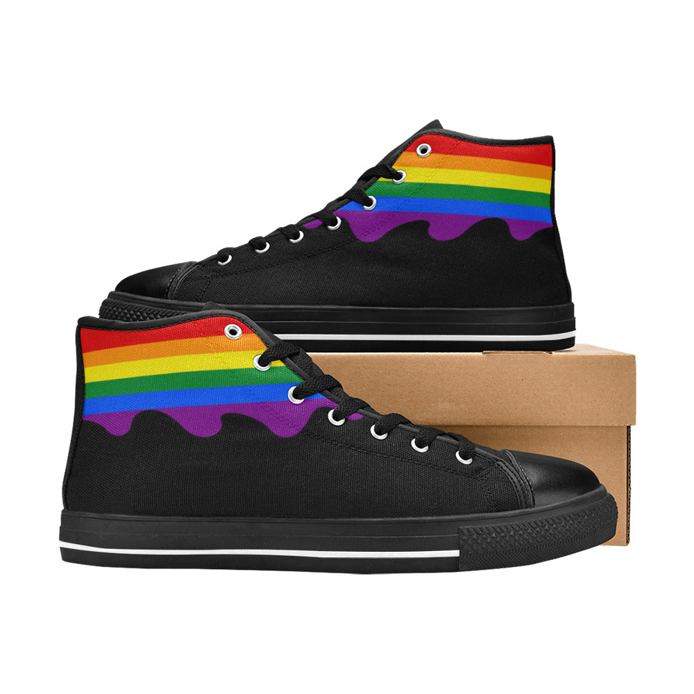 MEN'S Flag 4 Pride LGBT High Top Canvas Shoes