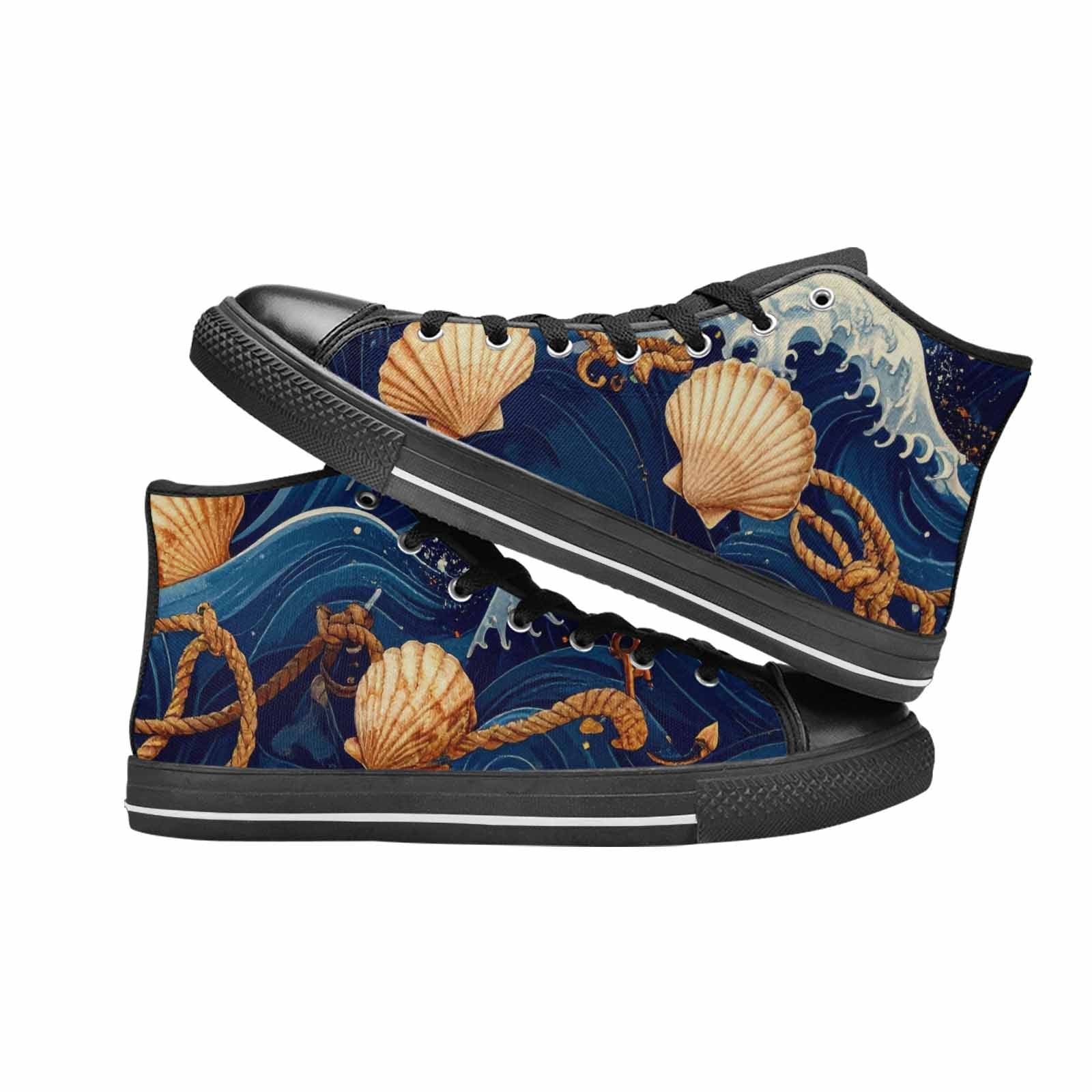 WOMEN'S Ocean Wave High Top Canvas Y2K Shoes