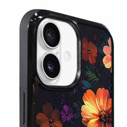iPhone 17 Case — Shadowy Glitch Floral Pattern Floral, Custom Print Case Cover