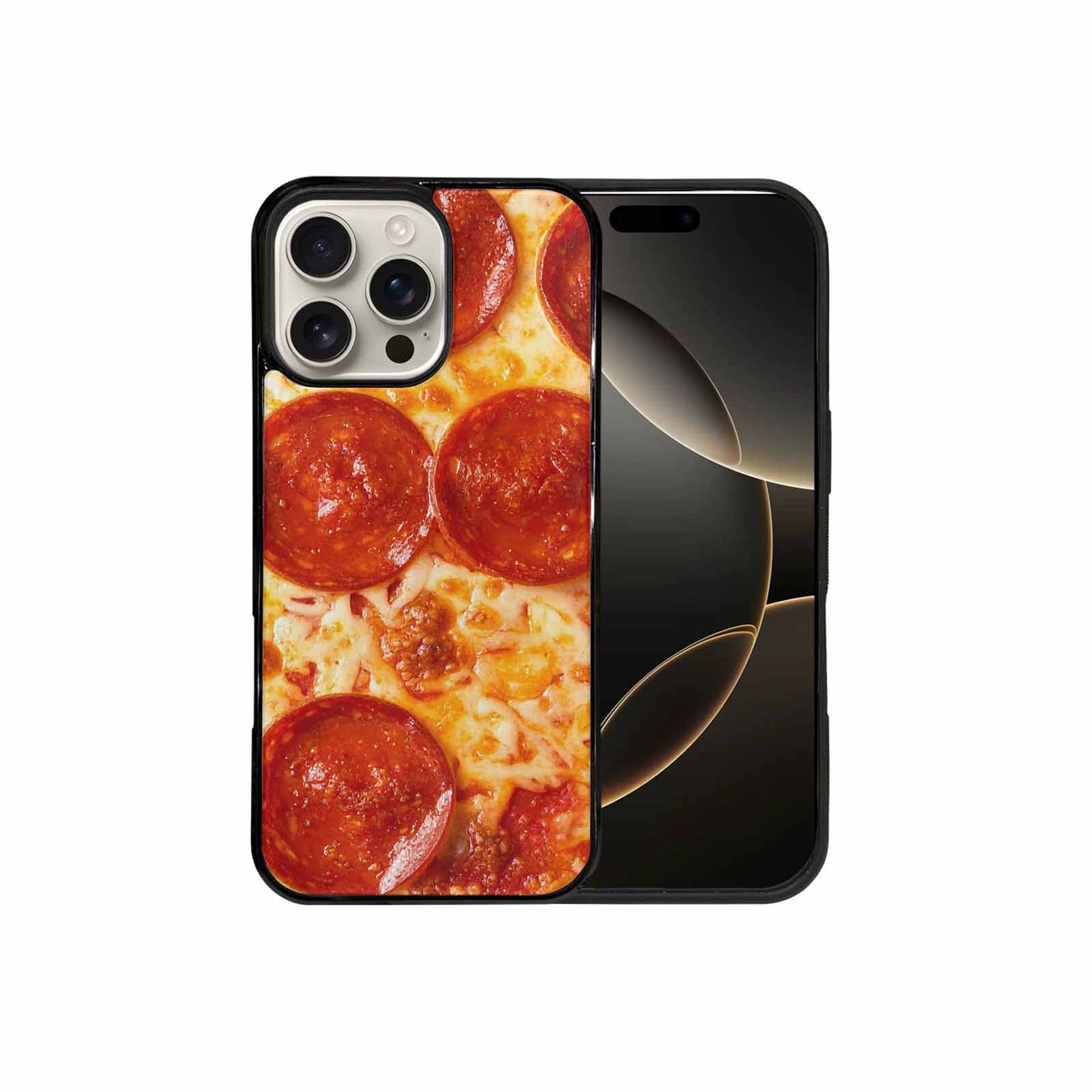 iPhone 16 Pro Max Case — Pepperoni Pizza Print Custom, Customized Protective Case