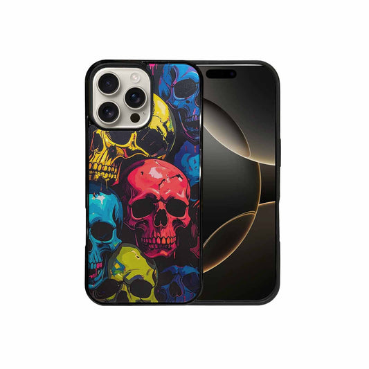 iPhone 16 Pro Max Case — 1000s Of Skulls Digital Camo Drip, Custom Designed Case Cover