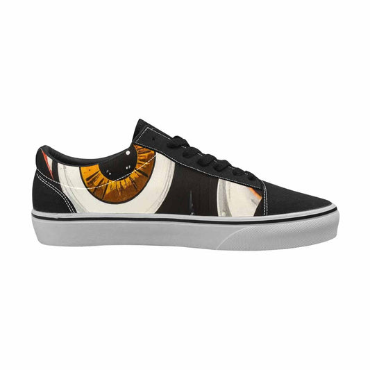 WOMEN'S Googly Cartoon Eyeballs Canvas Lace-Up Grunge Custom Sneakers