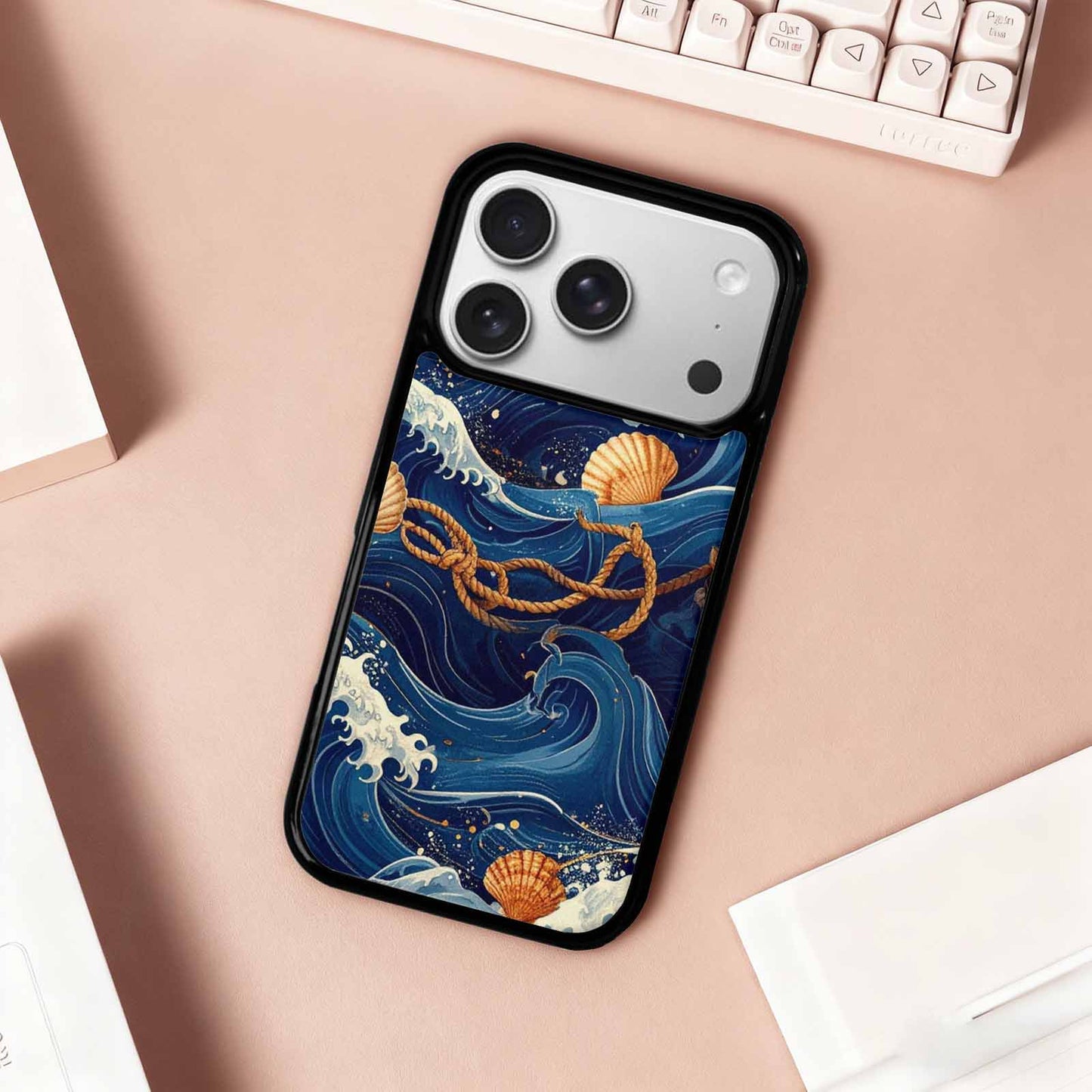 iPhone 17 Pro Case — Small Ocean Wave Pattern Randomly Original, Original Design Phone Case
