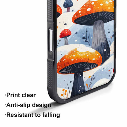 iPhone 17 Pro Max Case — Vivid Winter Mushroom Cartoon Cute, Custom Phone Case