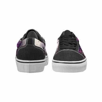 WOMEN'S Rainbow From Skull S Lace-Up Canvas Kaleidoscope Custom Sneakers