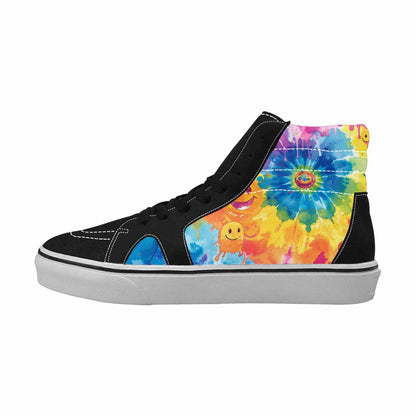 MEN'S Smiley Facessmiley Faces  High Top Canvas Aesthetic Shoes