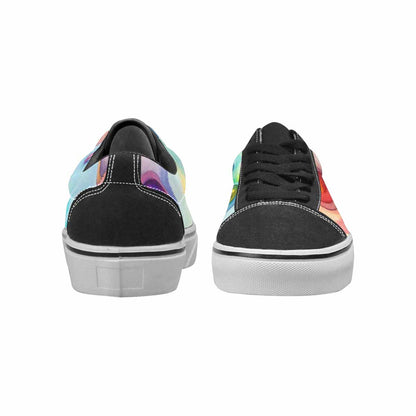WOMEN'S Rainbow Teddy Skeletons Eye Lace-Up Canvas Dark Academia Sneakers