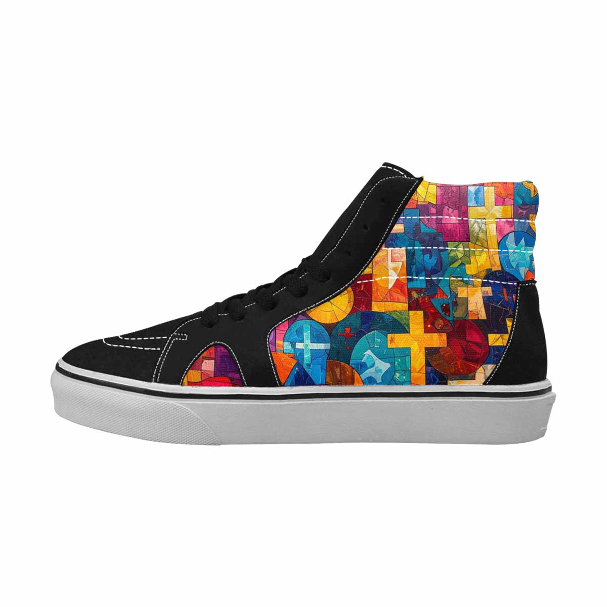 MEN'S Faith Cross High Top Canvas Vivid Sneakers