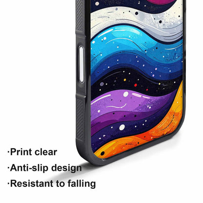iPhone 17 Air Case — Glossy Winter Wave Seamless Cartoon Cute, Customized Protective Case