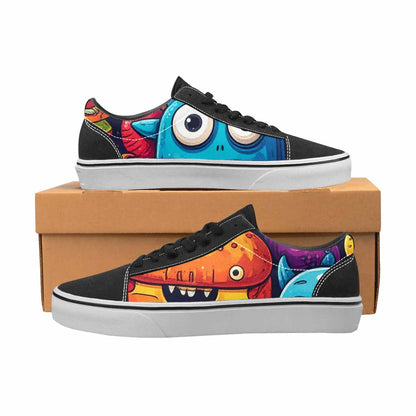 MEN'S Cartoon Monster Character Canvas Lace-Up Grunge Shoes