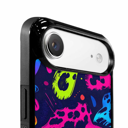 iPhone 17 Air Case — Leopard Print Neon Seamless Pattern Animal, Unique Phone Case Design