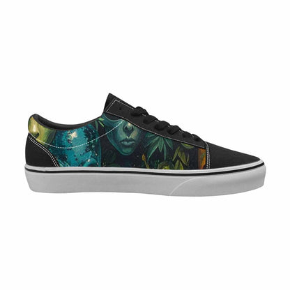 WOMEN'S Aliens Lace-Up Canvas Vivid Custom Sneakers