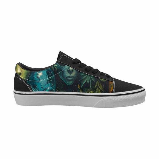 WOMEN'S Aliens Lace-Up Canvas Vivid Custom Sneakers