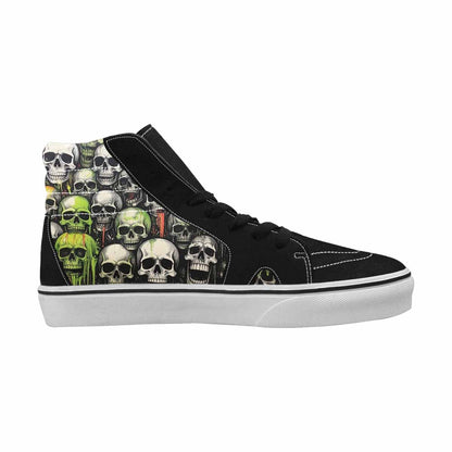 MEN'S Rainbow From Skull S High Top Canvas Y2K Custom Shoes