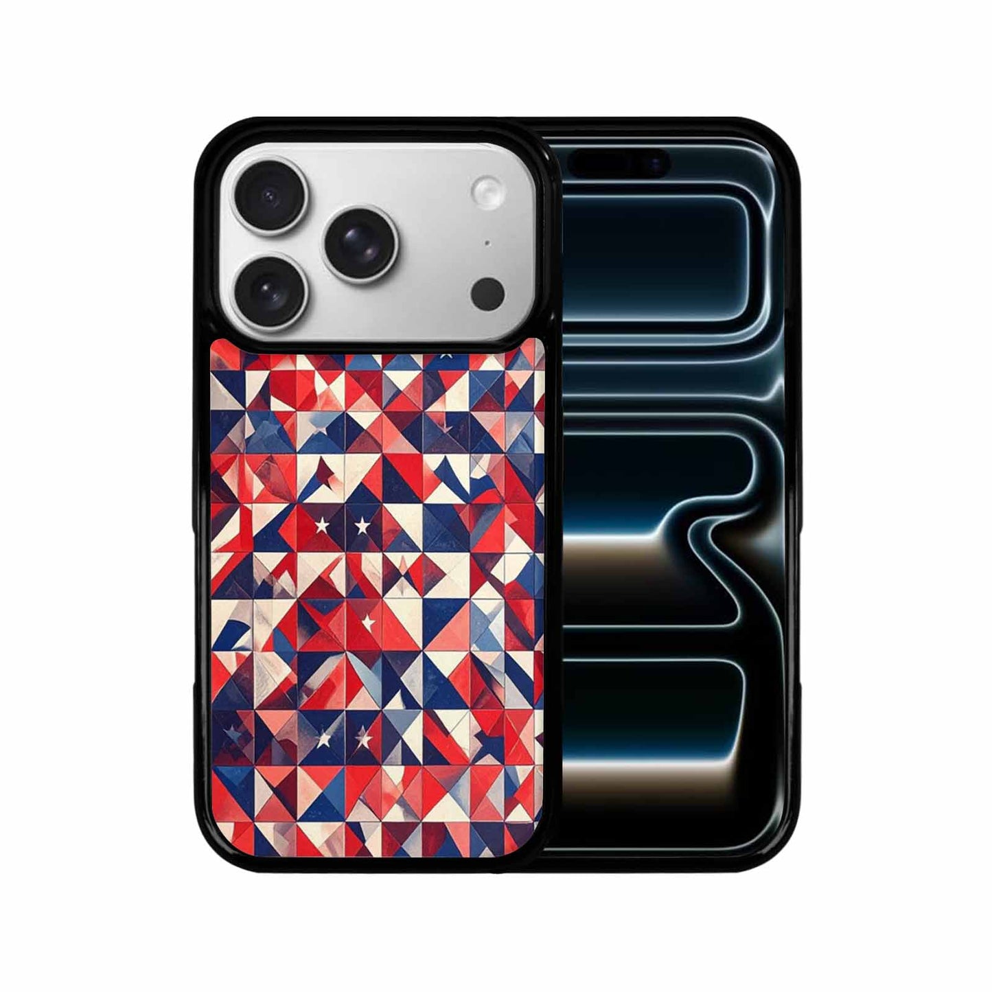 iPhone 17 Pro Case — Small American Flag Stars And Galaxy, Custom Made Phone Cover