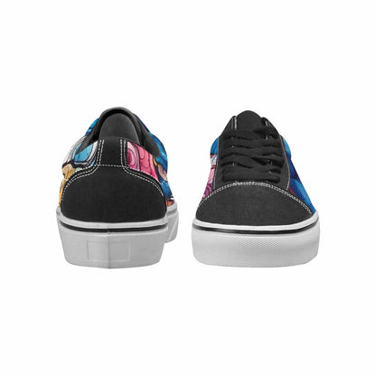 WOMEN'S Tie Lace-Up Canvas Neon Fantasy Custom Shoes