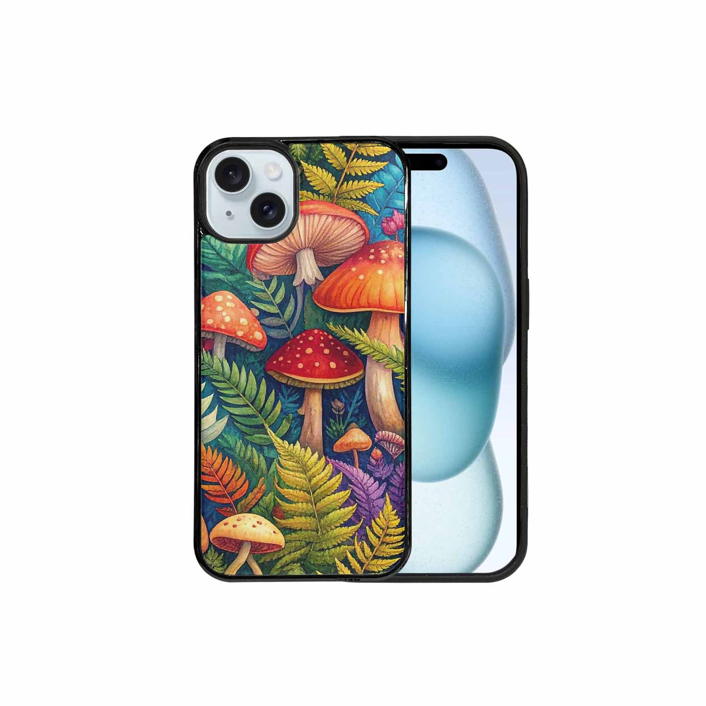 iPhone 15 Plus Case — Mushrooms Botanicalmushrooms P Cix, Custom Made Phone Cover