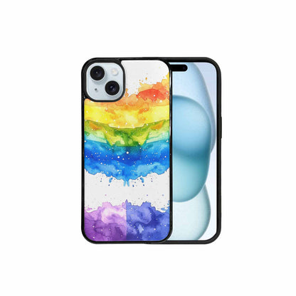iPhone 15 Plus Case — Watercolor Splash Abstract Pattern Seamless Repeat, Customized Protective Case