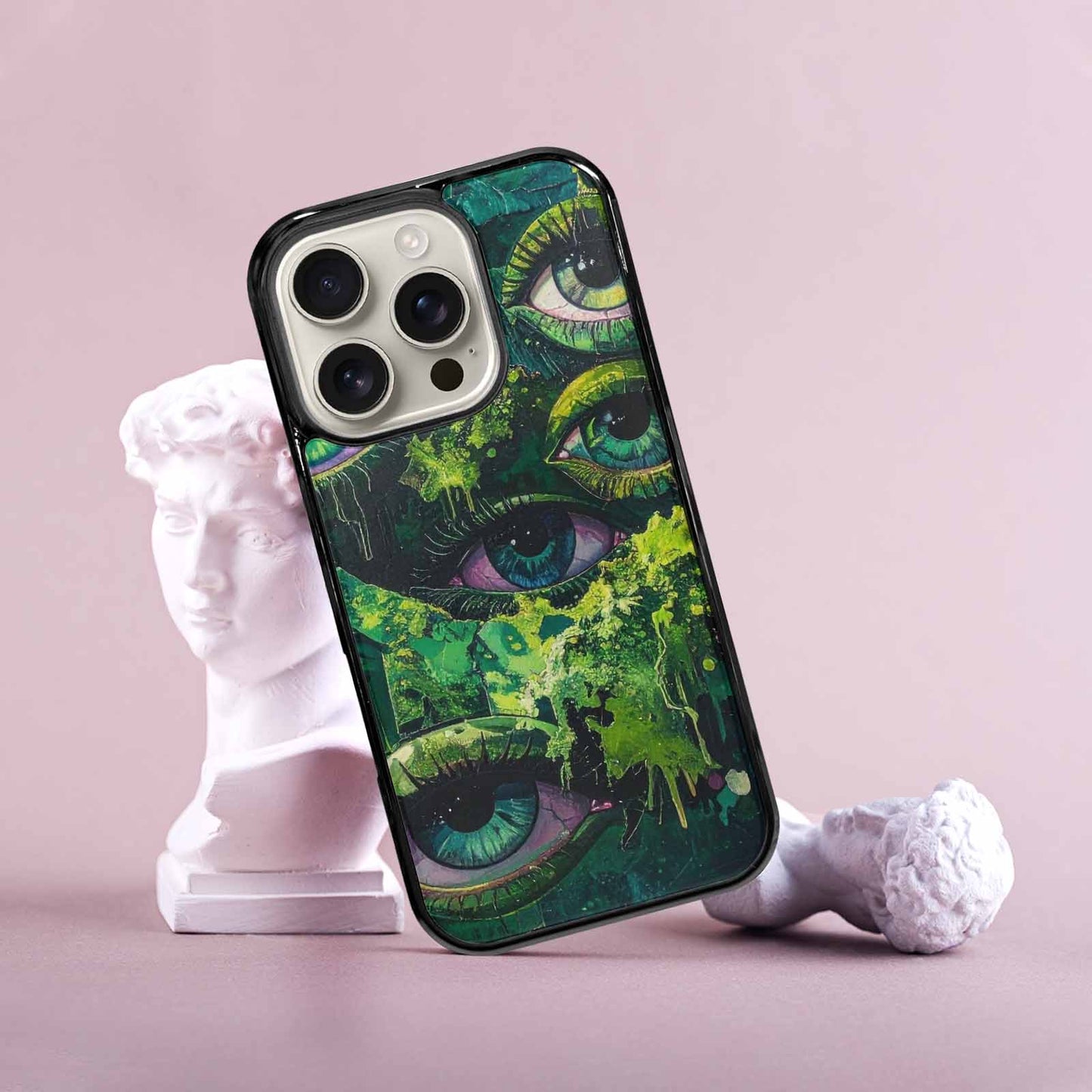iPhone 16 Pro Case — Reptile Eye Cartoon, Custom Phone Case