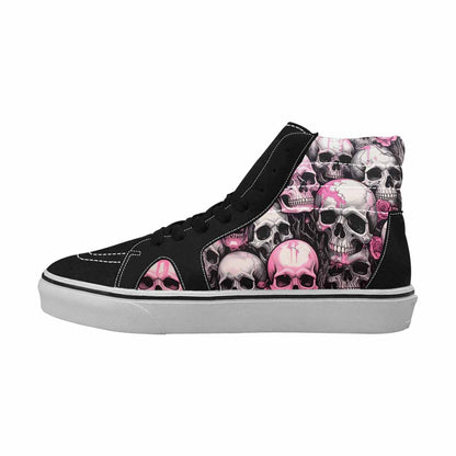 MEN'S Skull Roses High Top Canvas Neon Fantasy Shoes