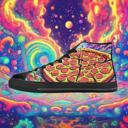 Phoenix Teal Gold Vivid Bold Art - Freaky Shoes