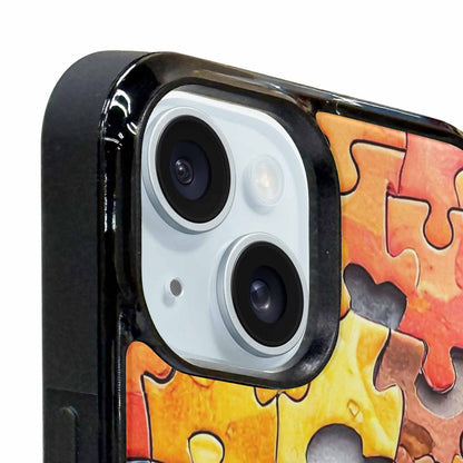 iPhone 15 Plus Case — Autism Puzzle Pieces Puzzle Piece Pattern, Custom Print Case Cover