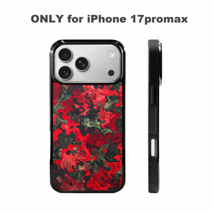 iPhone 17 Pro Max Case — Small Military Camouflage Blotch Camo, Custom Phone Case
