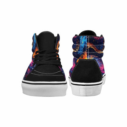 MEN'S Galaxy Snake Print High Top Canvas Y2K Shoes