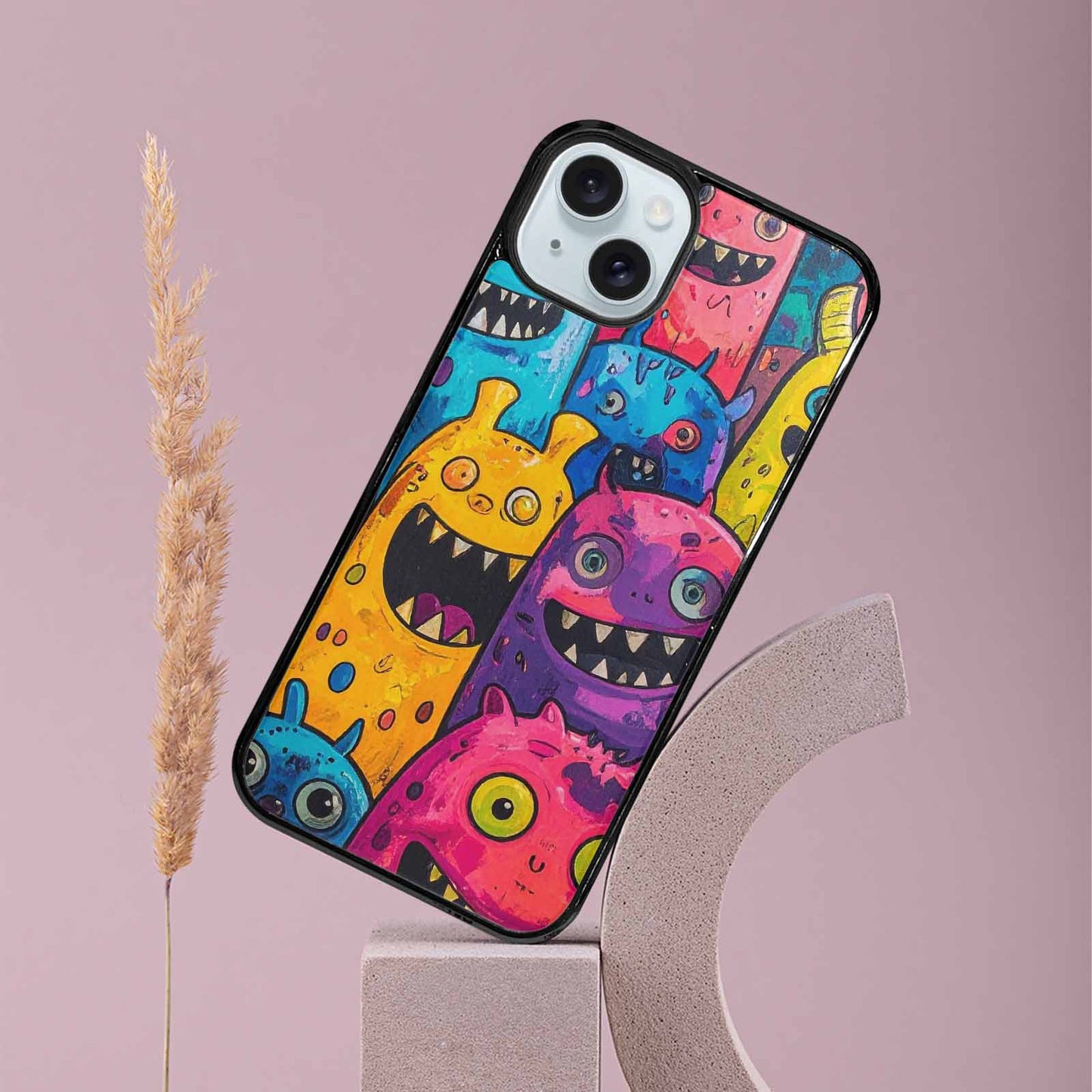 iPhone 15 Plus Case — Goofy Cartoon Monster, Personalized Phone Case
