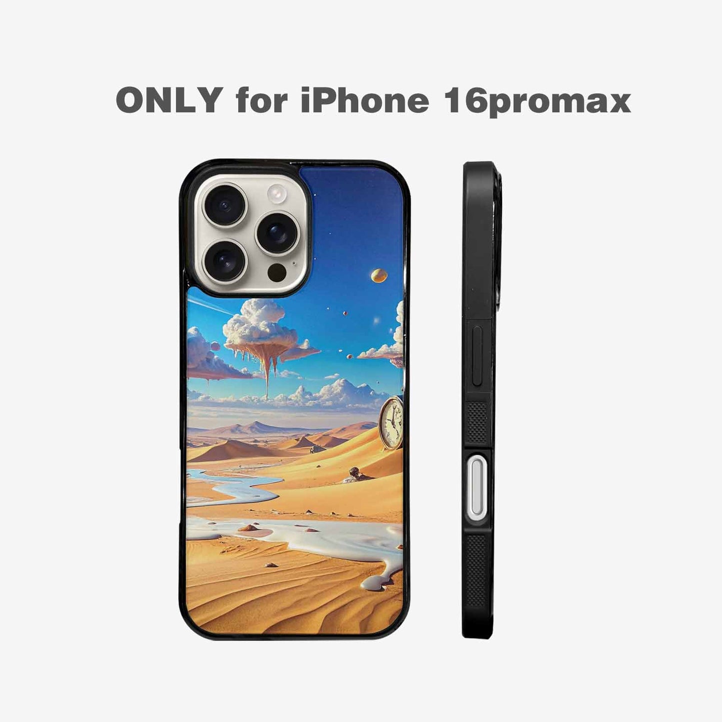 iPhone 16 Pro Max Case — Surrealist Desert Dreamscape Custom, Custom Printed Phone Case