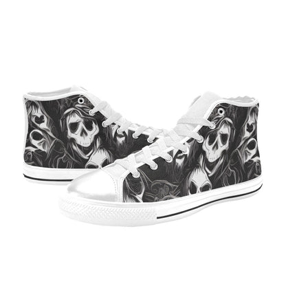 WOMEN'S Cc Skulls Ghosts High Top Canvas Dreamcore Sneakers