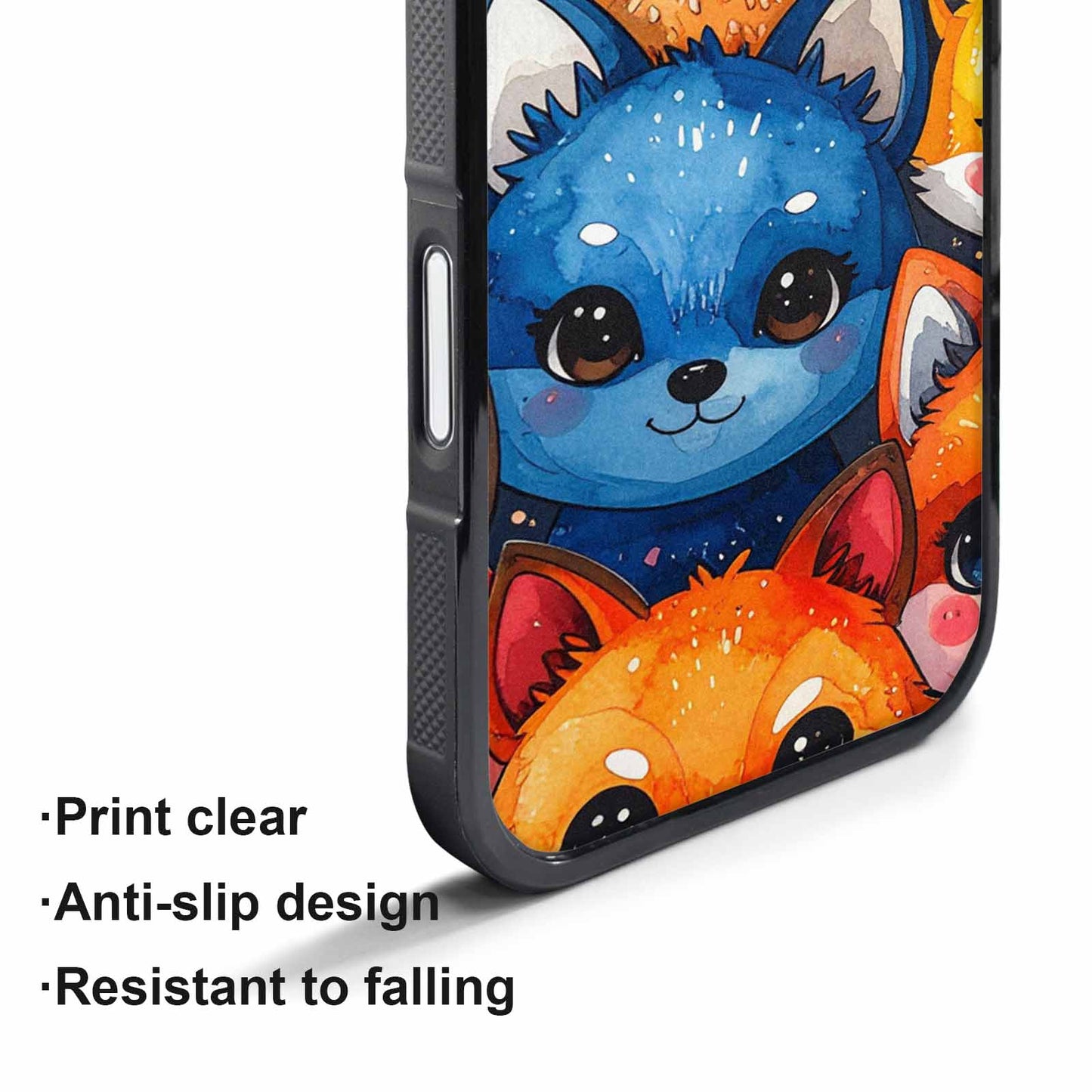 iPhone 17 Air Case — Watercolor Kawaii Fox Faces Watercolor Abstract, Custom Phone Case