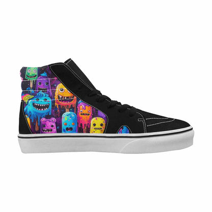 MEN'S Ice Cream Monsters  High Top Canvas Melting Art Sneakers