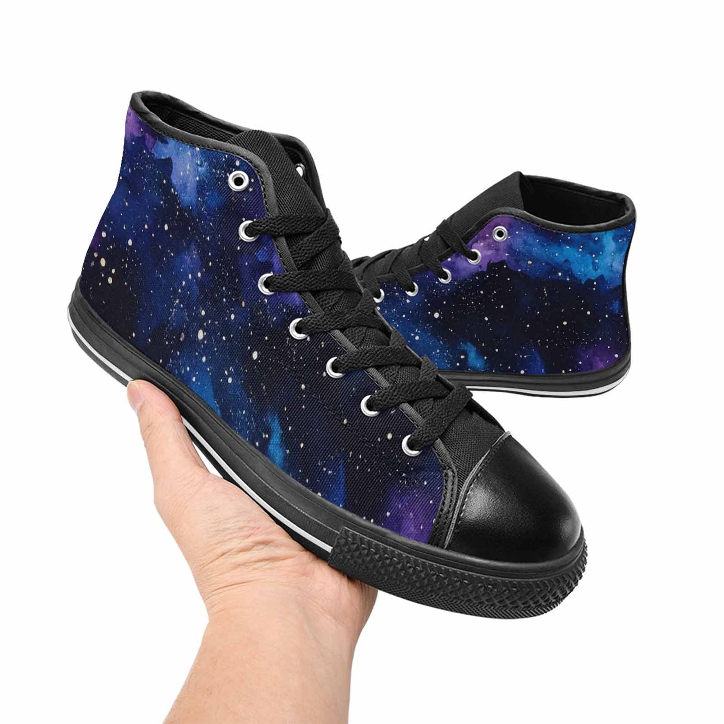 MEN'S Galaxy Art - High Top Canvas Dreamcore Custom Shoes