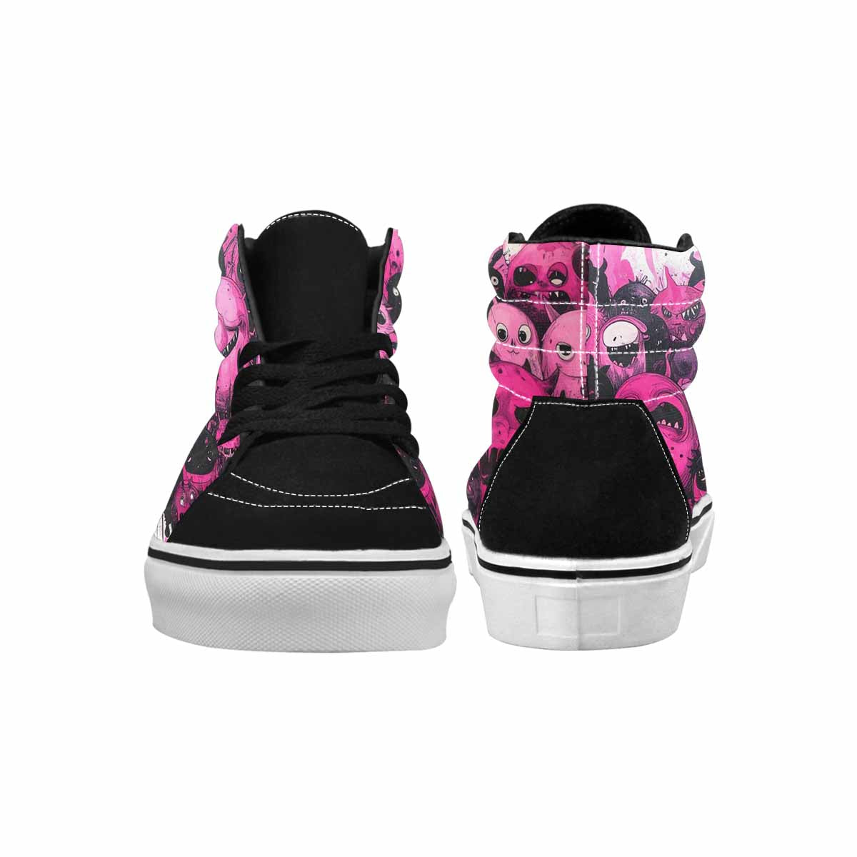 MEN'S Monsters (general) High Top Canvas Grunge Custom Shoes