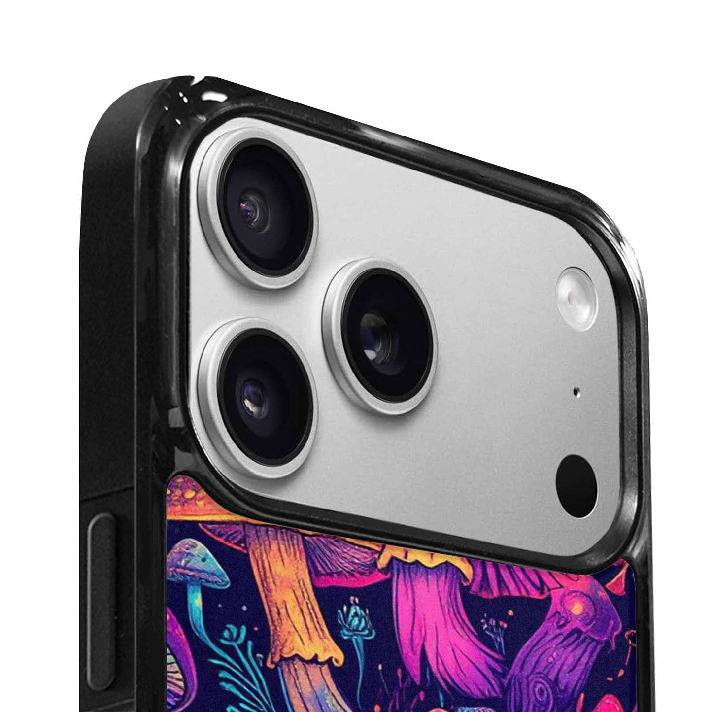 iPhone 17 Pro Max Case — Mushroom Psychedelic Art Seamless Original Art, Custom Print Case Cover