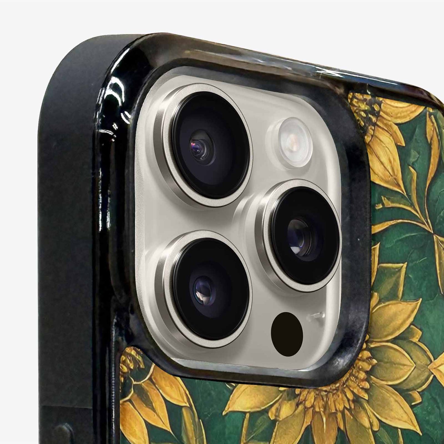 iPhone 16 Pro Max Case — Sunflower Mandala Kaleidoscope Custom, Original Design Phone Case