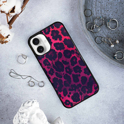 iPhone 16 Plus Case — Leopard Print Dark, Unique Phone Case Design