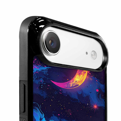 iPhone 17 Air Case — Neon Winter Moon Seamless Cartoon Cute, Customized Protective Case
