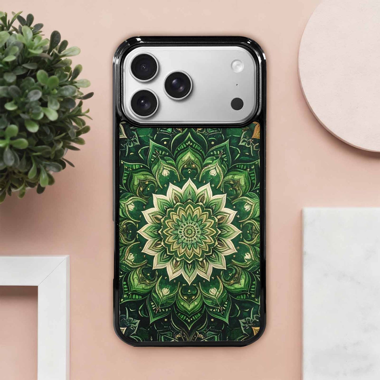 iPhone 17 Pro Max Case — Small Mandala Pattern, Randomly Floral, Custom Print Case Cover