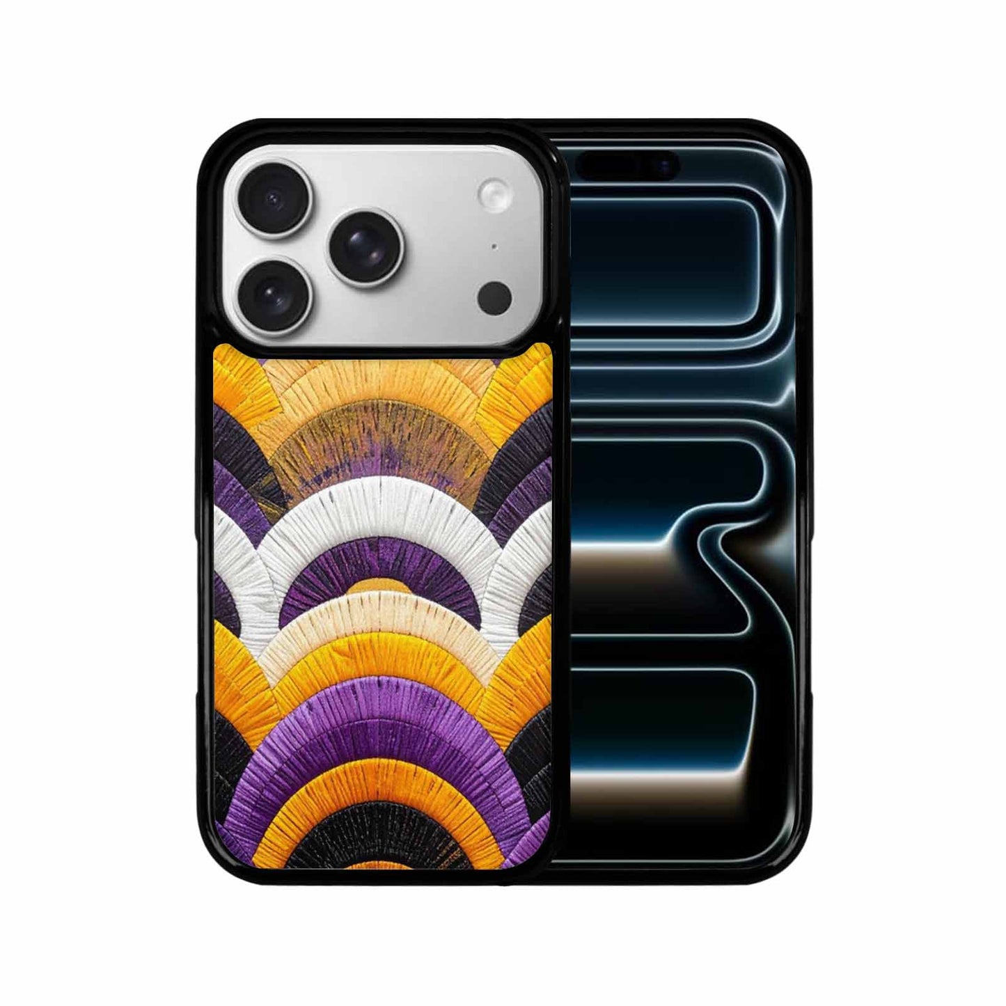 iPhone 17 Pro Case — Vivid Camo Nonbinary Pride Camo, Custom Designed Case Cover