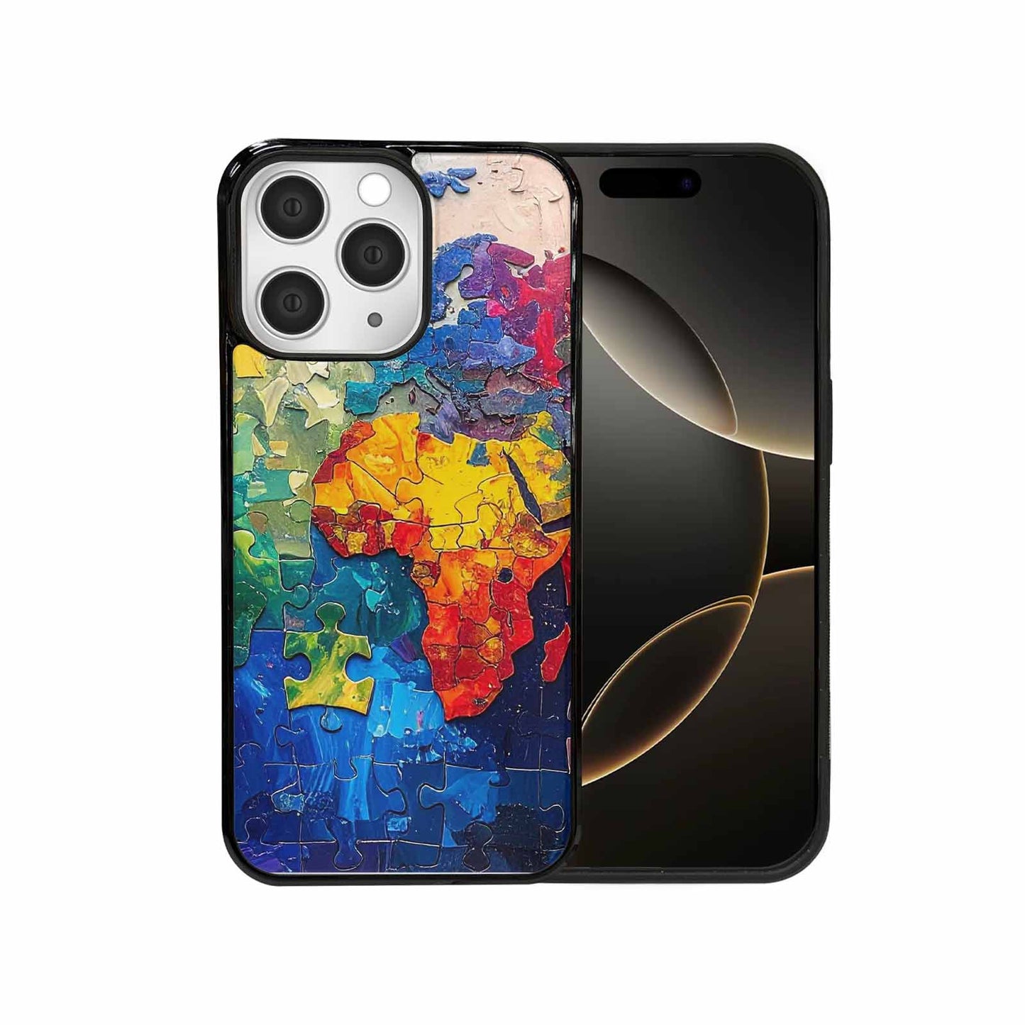 iPhone 15 Pro Max Case — Autism Puzzle Pieces Puzzle Piece Pattern, Custom Print Case Cover