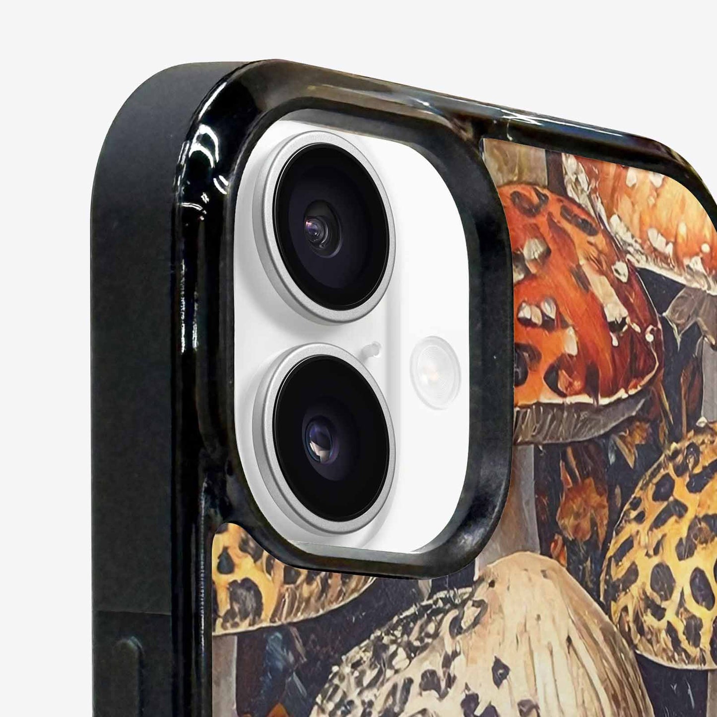 iPhone 16 Plus Case — Mushrooms Pattern Hundreds Of, Unique Phone Case Design