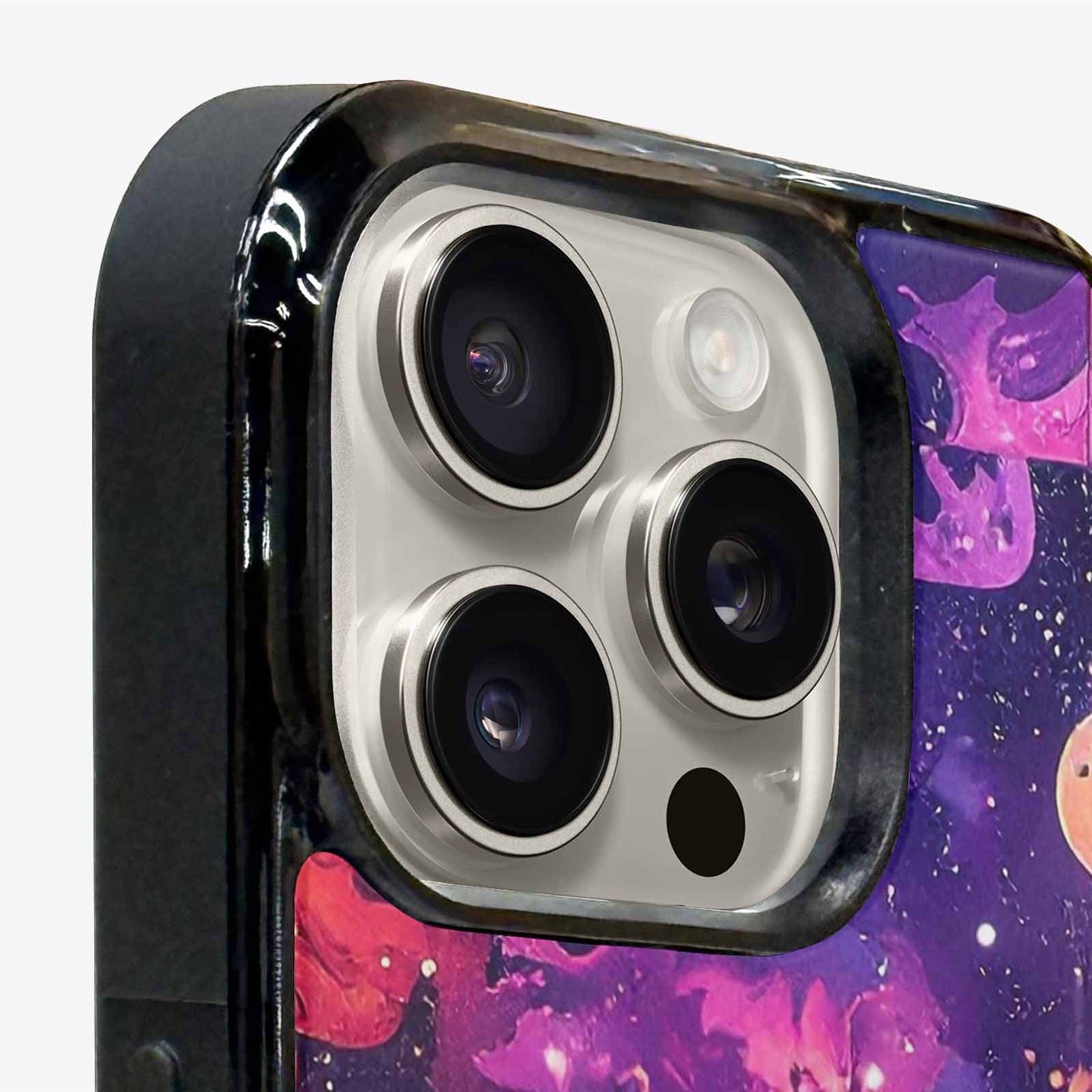 iPhone 16 Pro Case — Cosmic Creature And Object Mashup Pattern, Custom Phone Case