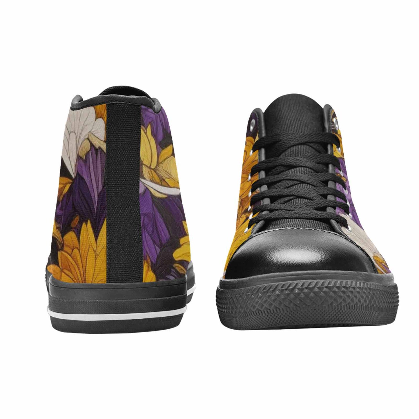 MEN'S Nonbinary Flag Color High Top Canvas Dreamcore Custom Shoes