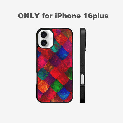 iPhone 16 Plus Case — Snake Print Dark Seamless Pattern Vibrant, Original Design Phone Case