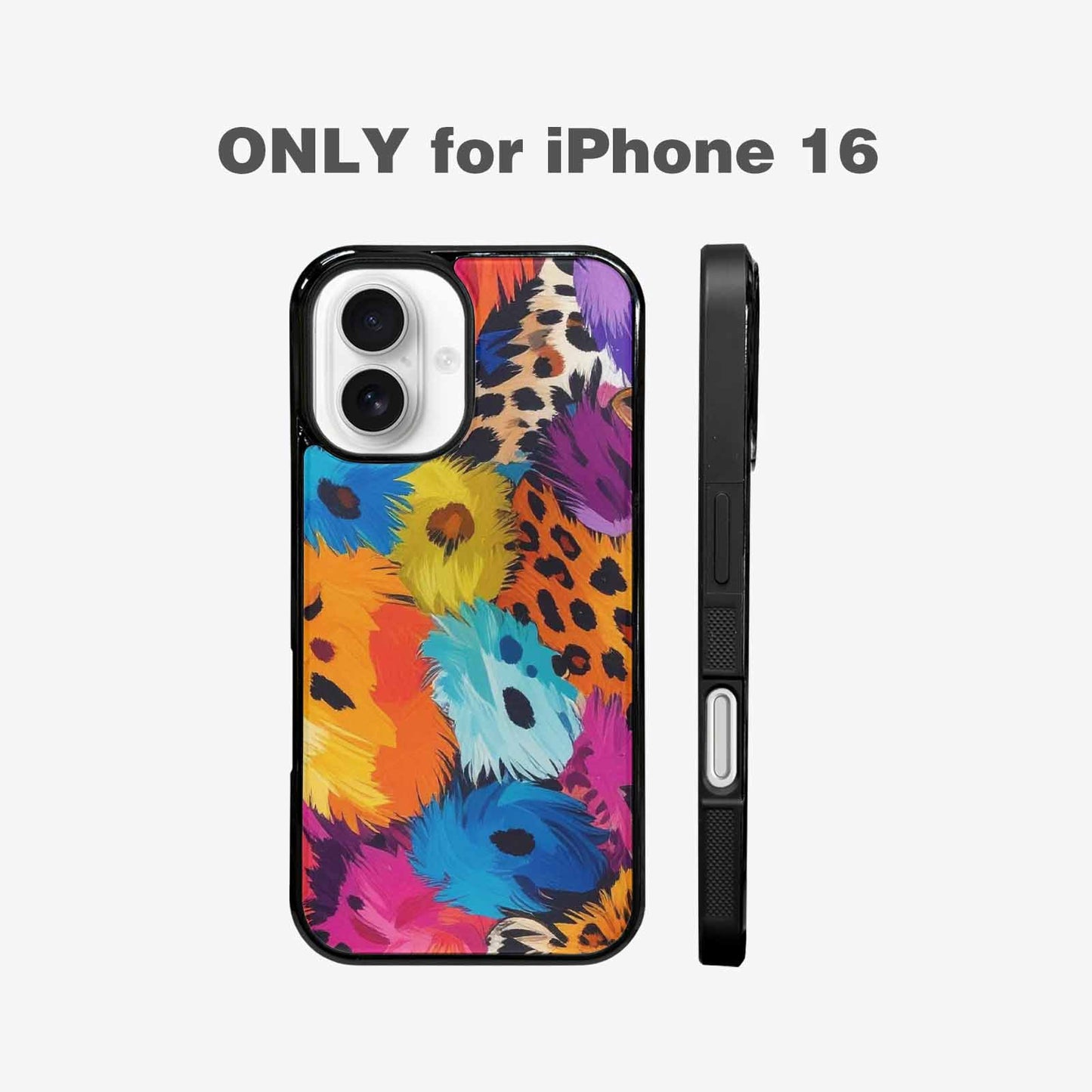 iPhone 16 Case — Full Color Vibrantanimal Print A, Personalized Phone Case