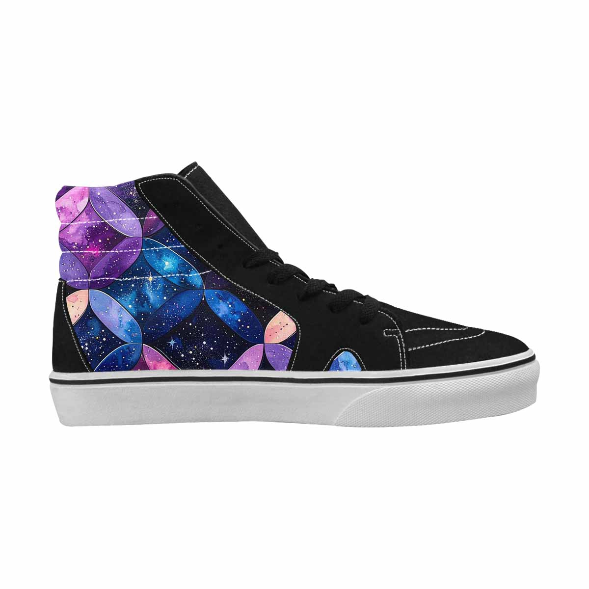 WOMEN'S Galaxy Stars Nebula High Top Canvas Y2K Sneakers