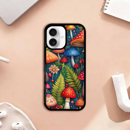 iPhone 17 Case — Mushrooms Botanicalmushrooms P Floral, Custom Designed Case Cover