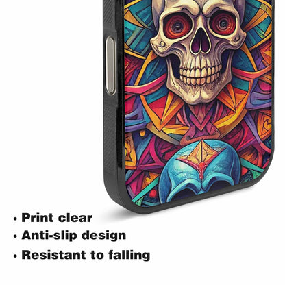iPhone 16 Pro Case — Sacred Geometry Lots Of Skulls Seamless, Original Design Phone Case